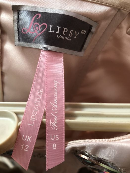 LIPSY | Vestido cai cai Nude (tam 38/40)