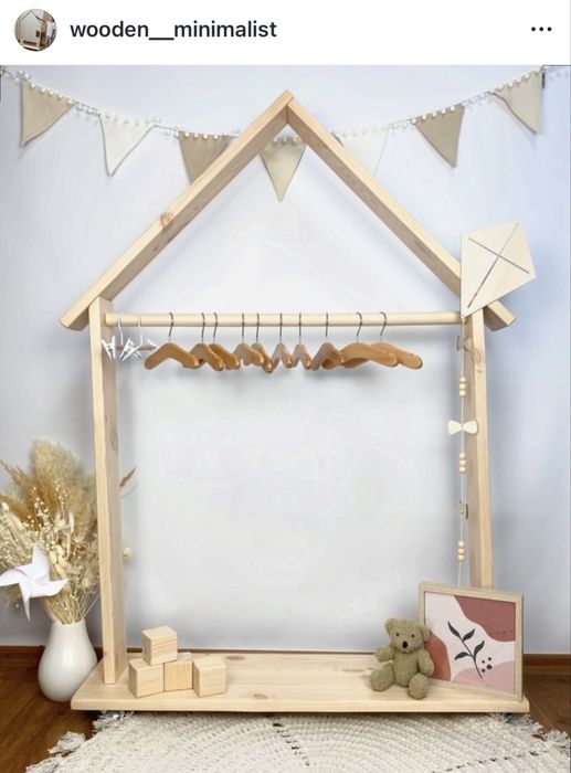 Рейл/стійка для одягу/журнальний столик