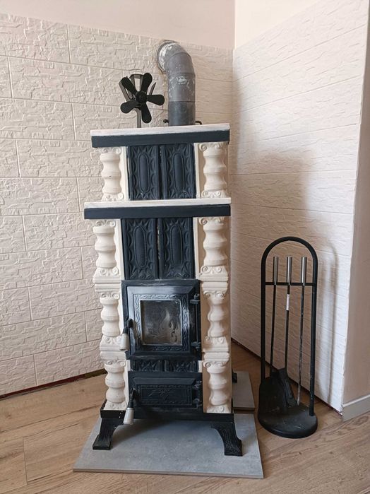 Piec Kaflowy ceramiczny kominek ręcznie robiony wymiary 46x46x107