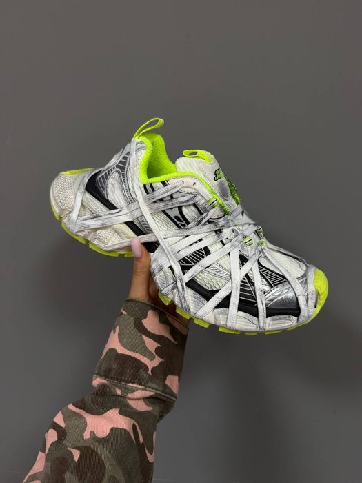 Кросівки Balenciaga 3XL Extreme Laces Acid/Silver premium