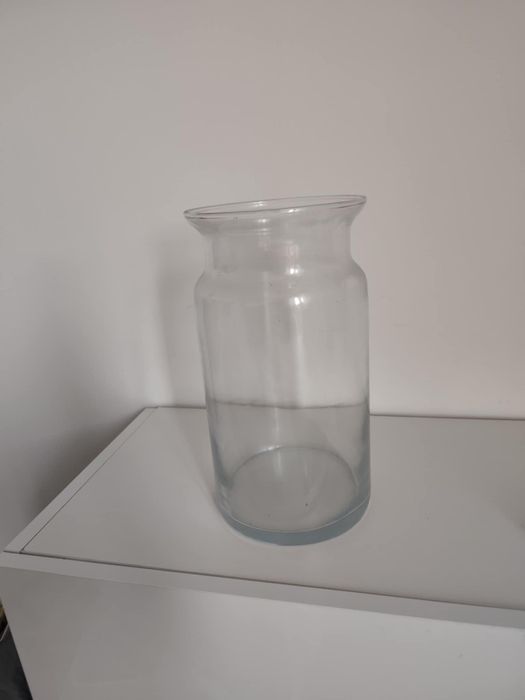 Wysoki wazon szklany 30 cm