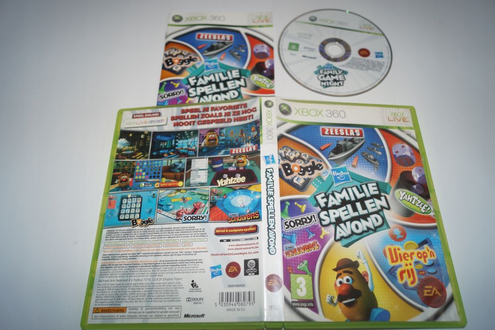 Hasbro Family Game Night Microsoft Xbox 360