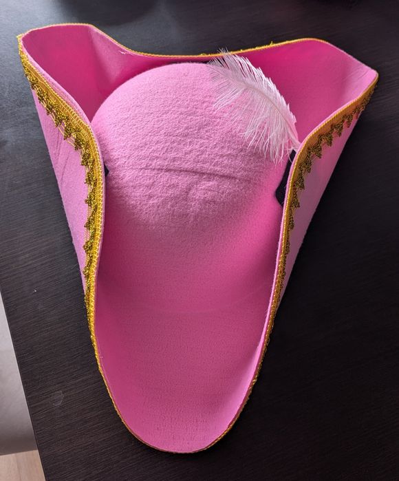 Kapelusz piracki różowy