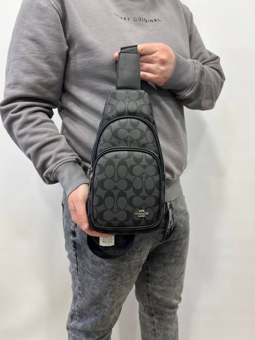 Мужская сумка коач/Чоловіча сумка через плече Coach