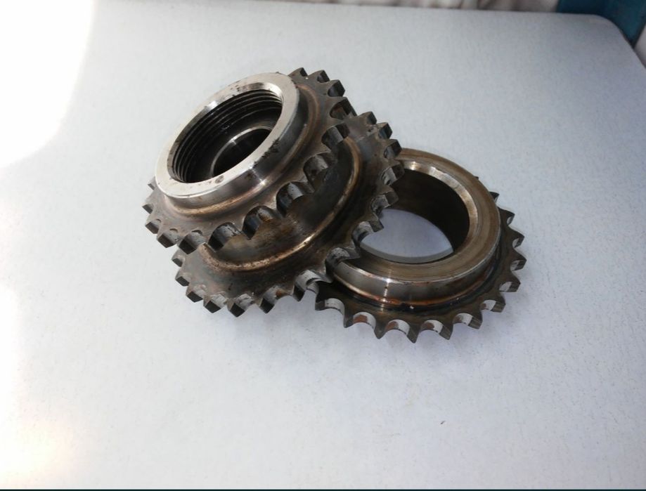 Здвоєна зірочка, зубатка приводна | Без зносу | Мотоцикл, мопед