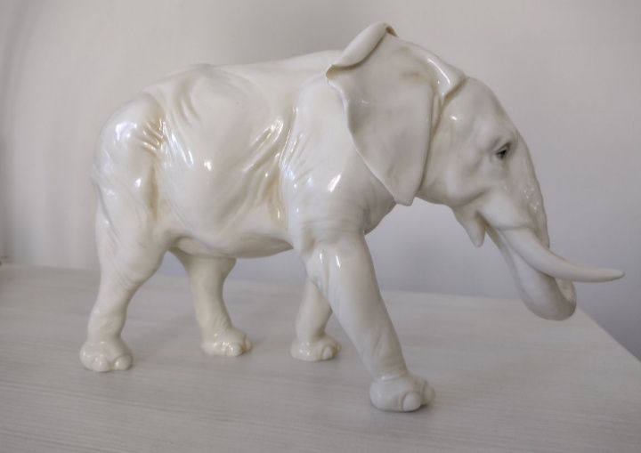 Słoń Karl Ens Art Deco lata 20 - 30 figurka porcelanowa