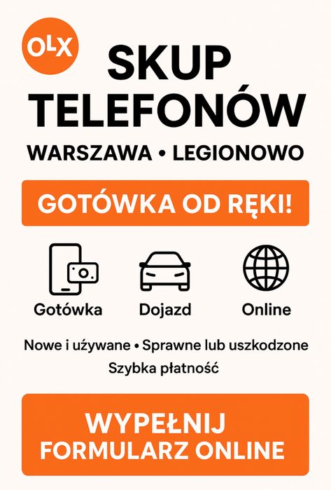 Skup Telefonow , Gotowka od reki , dojazd do klienta