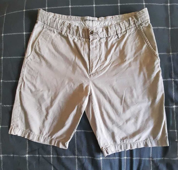 Calções Algodão Chino Cinzento  Sacoor  Portofino Homem Slim Fit 46