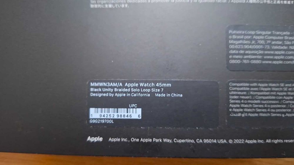 3 Pulseiras originais para Apple Watch 45 mm. Tamanho 7.