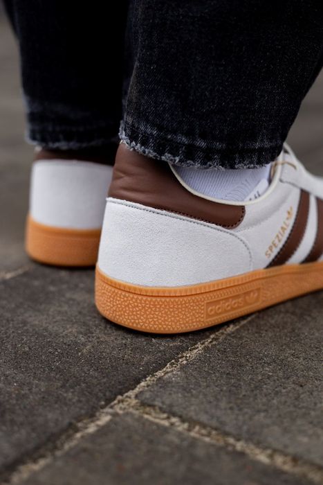 Кросівки Adidas Spezial Handball White/Brown premium