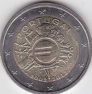 Portugal 2 euros moedas UNC