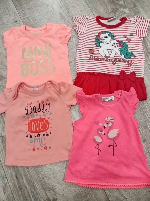 Bluzki z krótkim rękawem dla dziewczynki