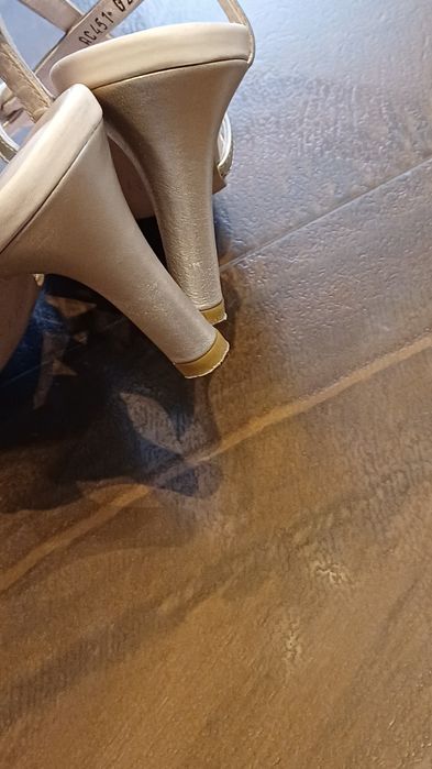 Sandały Ryłko 36, buty ślubne, złote