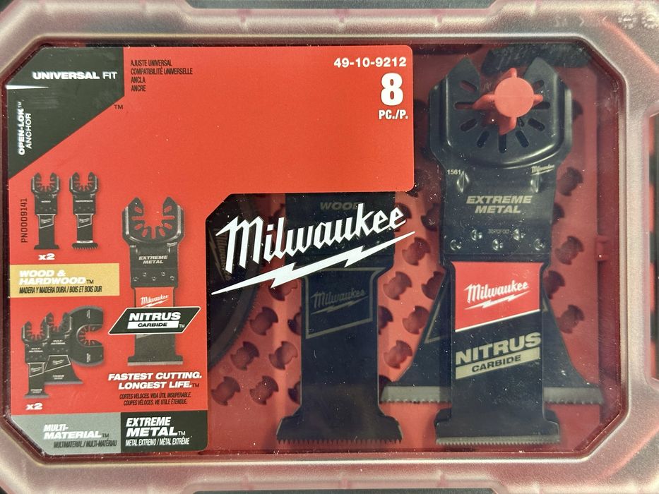 Набір полотен, полотна, для реноватора Nitrus carbide Milwaukee 8 шт