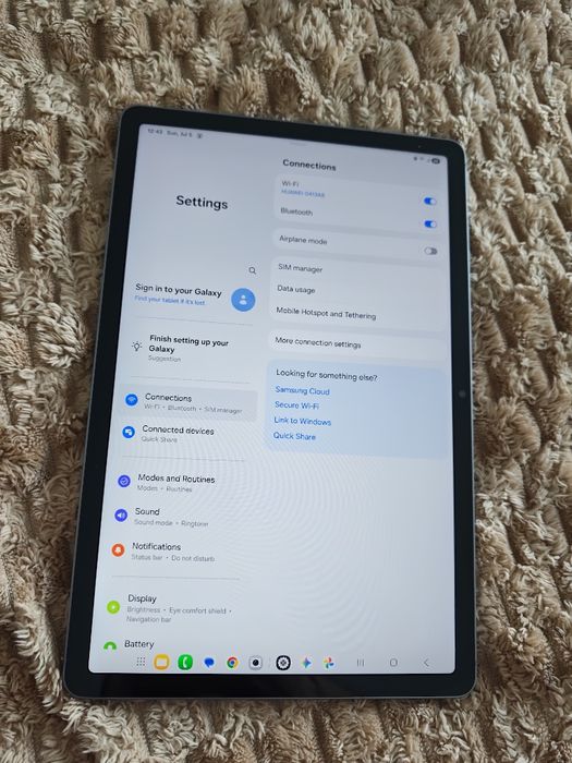 Планшет Samsung galaxy tab s9 fe 5g
