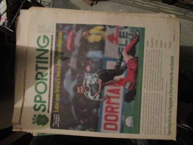 jornais vintage SCP Sporting competições europeias