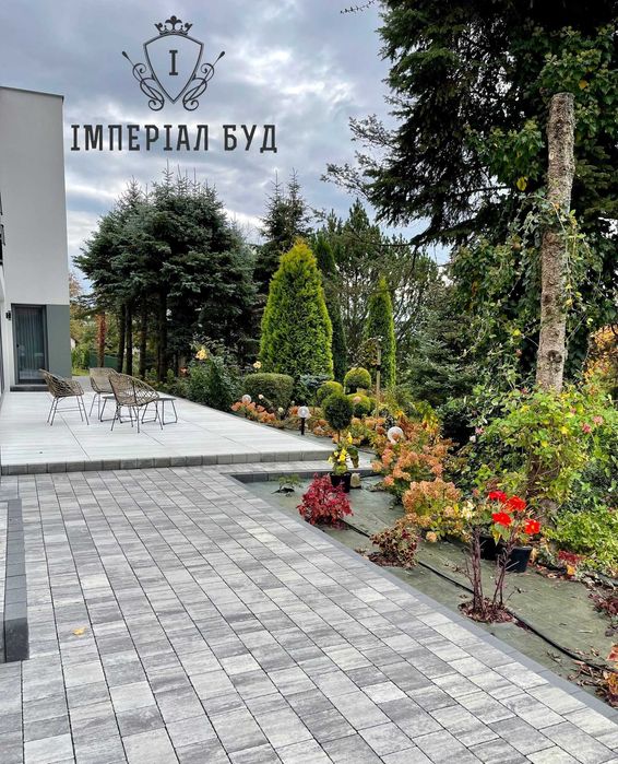 Бруківка,бордюр,поребрик,квітник, блок модульний, цегла на паркан