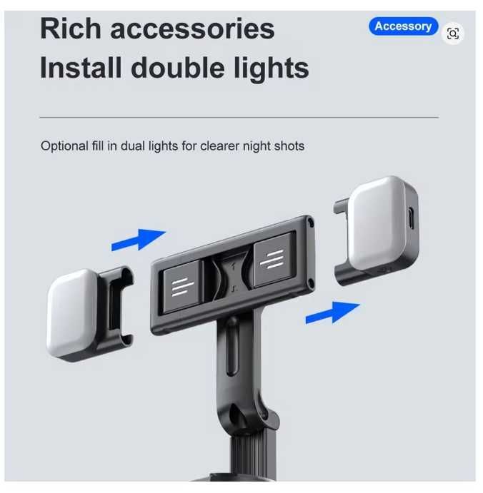 Кронштейн селфі-палиця з автоматичним відстеженням обличчя бездротова