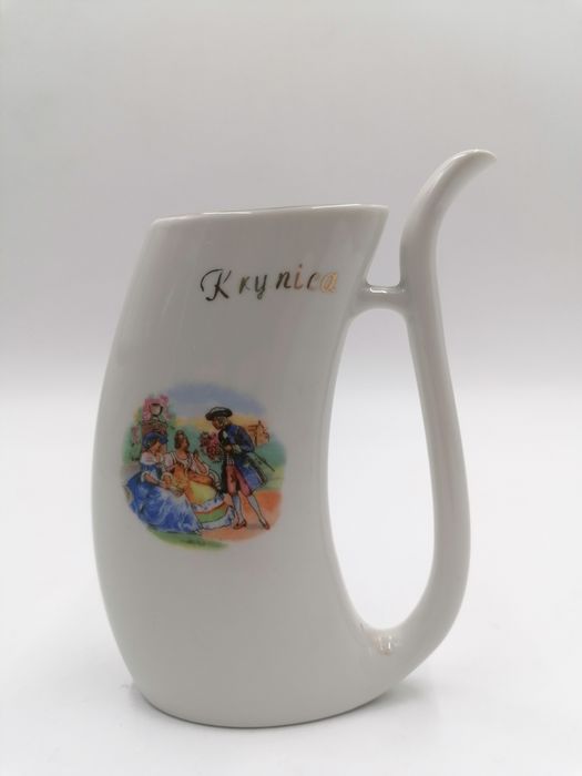 Piękna porcelanowa pijałka Ćmielów