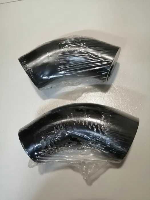 Kolanko rynny. Czarne, stalowe Avaline 60/90