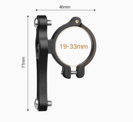 Adapter mocowania koszyka na bidon  do sztycy / kierownicy