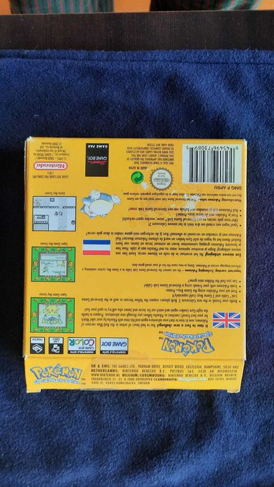 Jogo Nintendo - Gameboy Pokémon Yellow Special Pikachu edition - EUR - Original