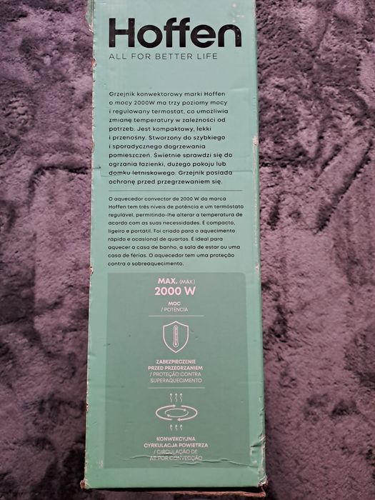 Nowy grzejnik konwektorowy 2000W