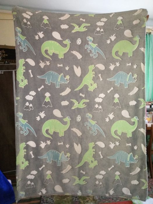 Плед з динозаврами світиться