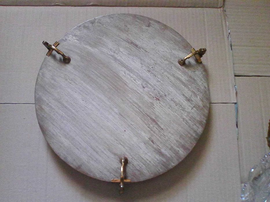 Terrina com base espelho e bronze