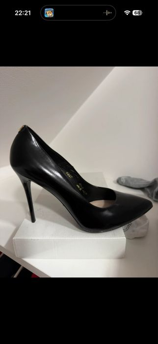 Czarne szpilki 11 cm