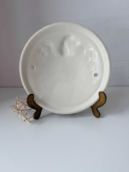 Ceramiczna tabliczka z numerem domu. Tablica adresowa. Spaniel. Adres.