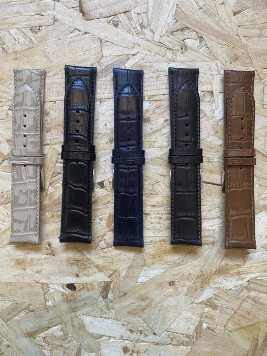 Braceletes em pele genuína tamanho 22mm