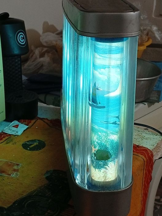 Aquário Decorativo Lâmpada em movimento