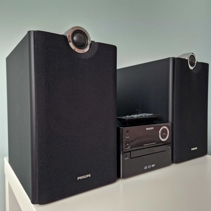Philips 100W bluetooth MCM2150 kolumny MCi8080 wzmacniacz CD AUX USB