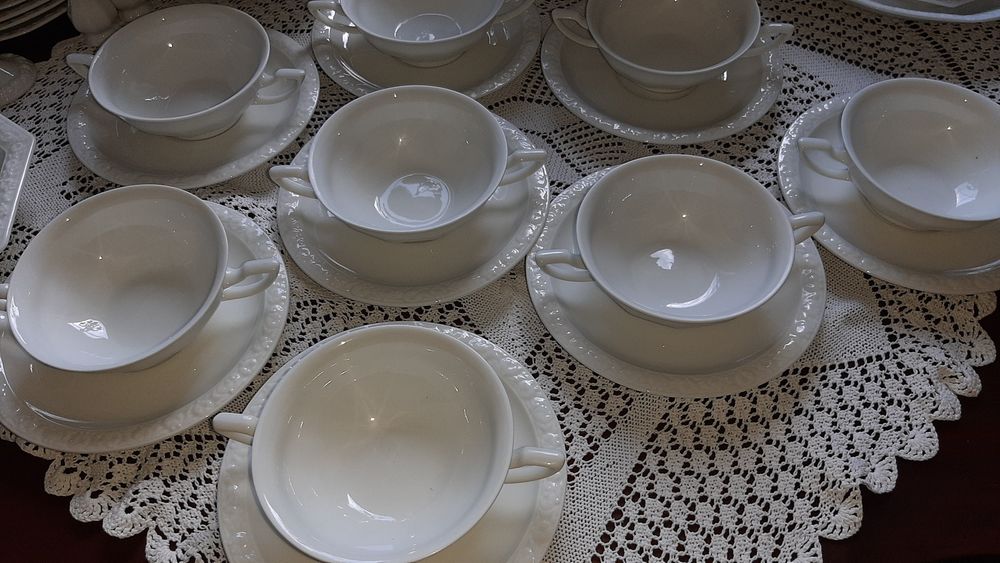 Rosenthal Biała Maria-bulionówki.