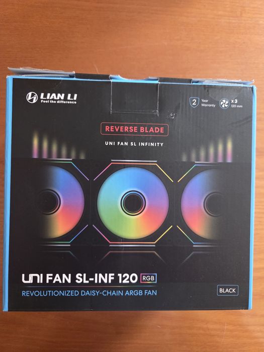 Ventoinhas lian li  Uni Fan infinity  Reverse Blade novas garantia