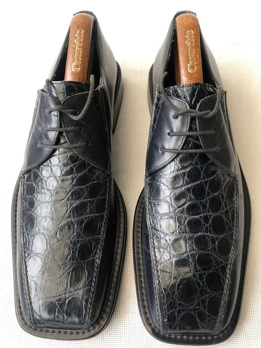 Туфли из натуральной кожи крокодила Mezlan (Испания)