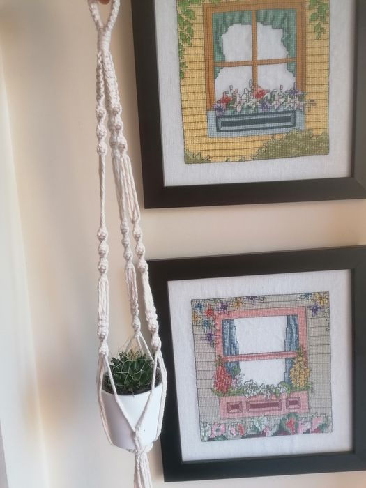 Suporte vaso de planta macrame