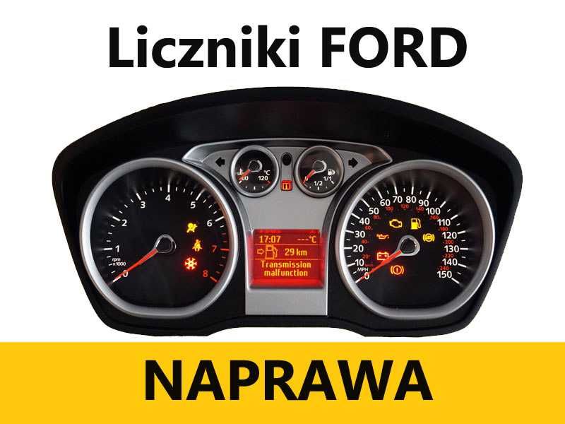 Licznik zegary Ford NAPRAWA focus kuga mondeo cmax smax fiesta galaxy