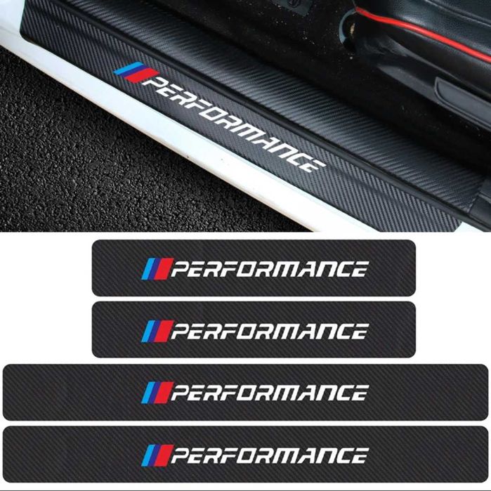 Soleiras portas BMW M PERFORMANCE | efeito carbono ou aço | NOVAS