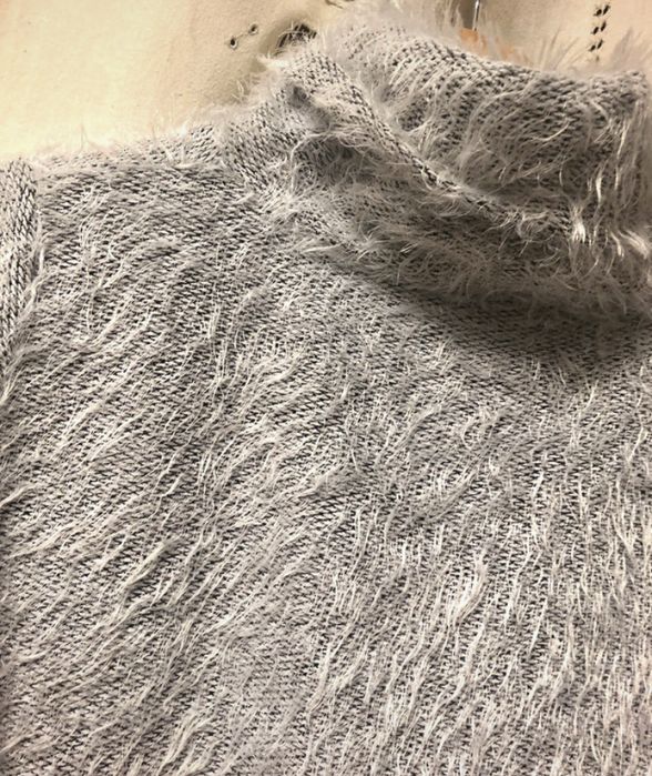 Camisola de pelo e gola alta64738634598273121