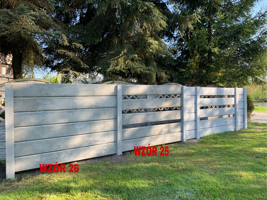 MDM OGRODZENIA betonowe producent podmurówka łącznik słupek