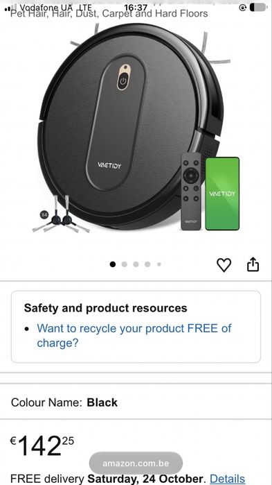 Робот-пилосос Vactidy Nimble T6 Robot Vacuum Cleaner