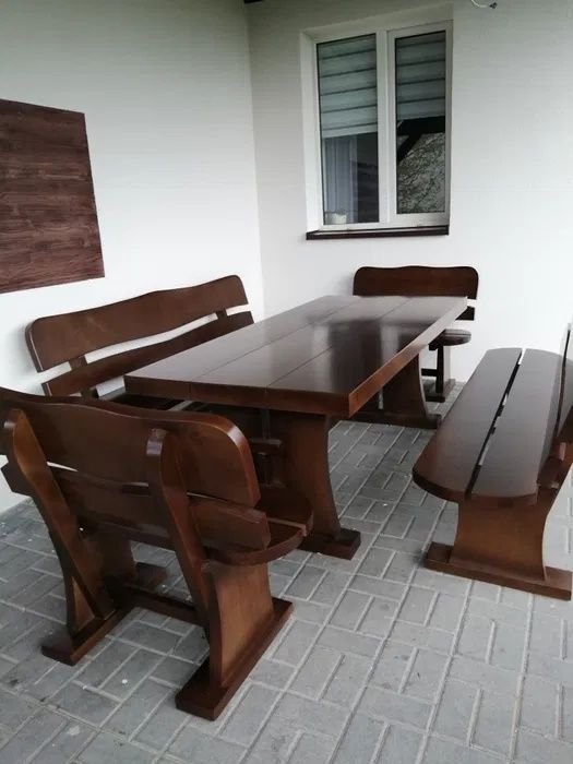 Meble ogrodowe drewniane dla 10-12 osób altana parasol ogród