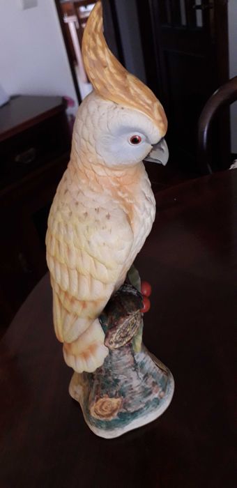 Catatua Antiga de porcelana da Vidal Arte