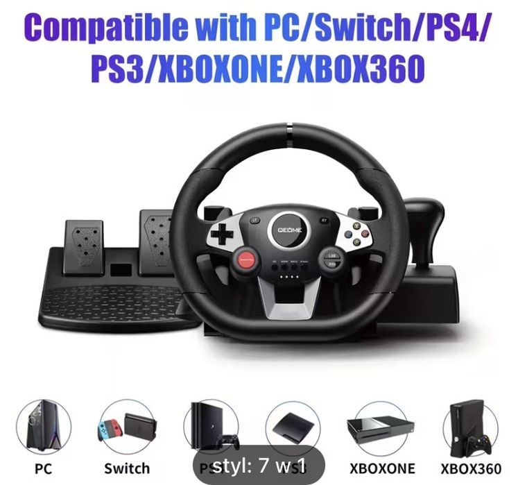 kierownica xbox,PC,PS3, PS4, NowA święta prezent