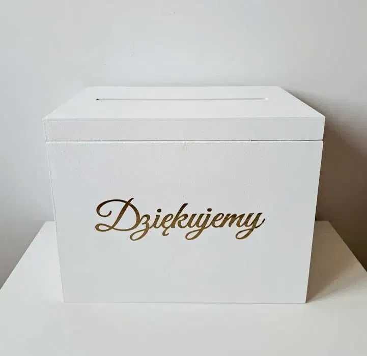 Skrzynka dziękujemy skrzynka na koperty ślub