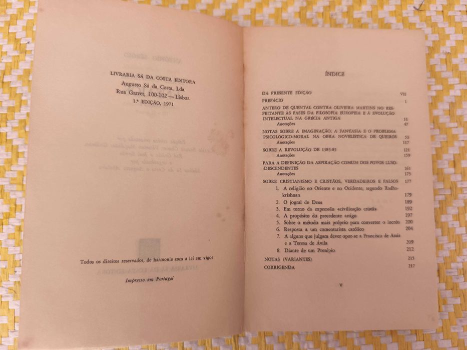 Ensaios Tomo VI – 
António Sérgio