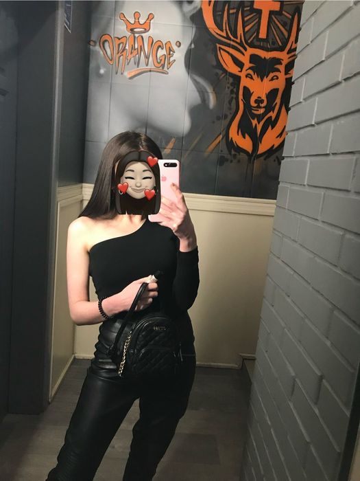 Боді топ лонгслів на одне плече з одним рукавом Dari Co, XS