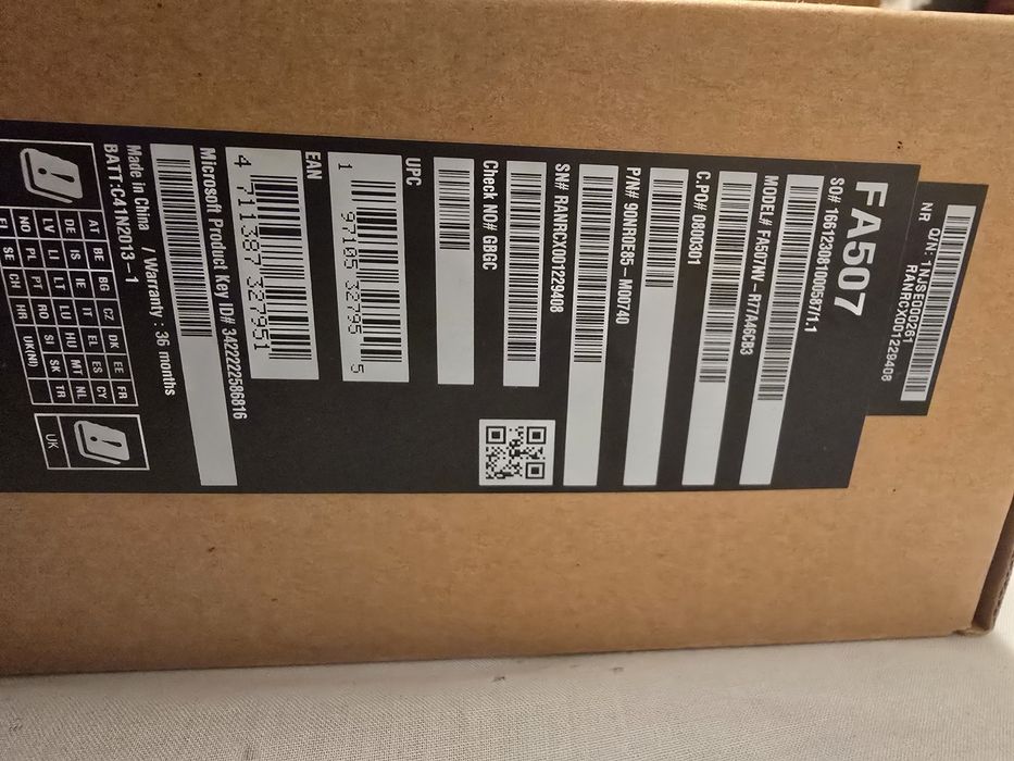 Asus tuf gaming A15 Fa507nv Ryzen 7 4060